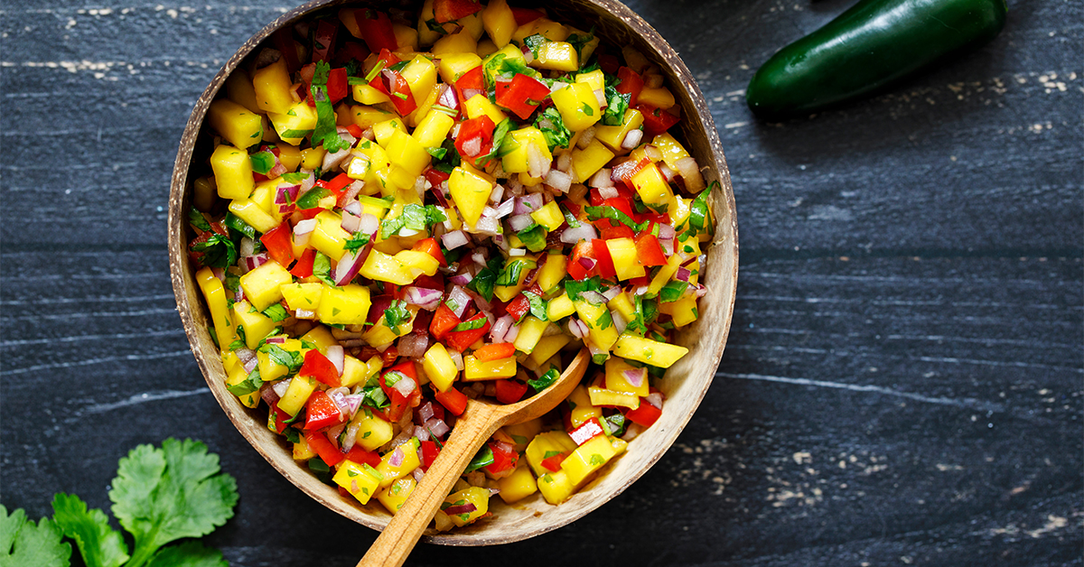 Low Methionine Mango Salsa Salad