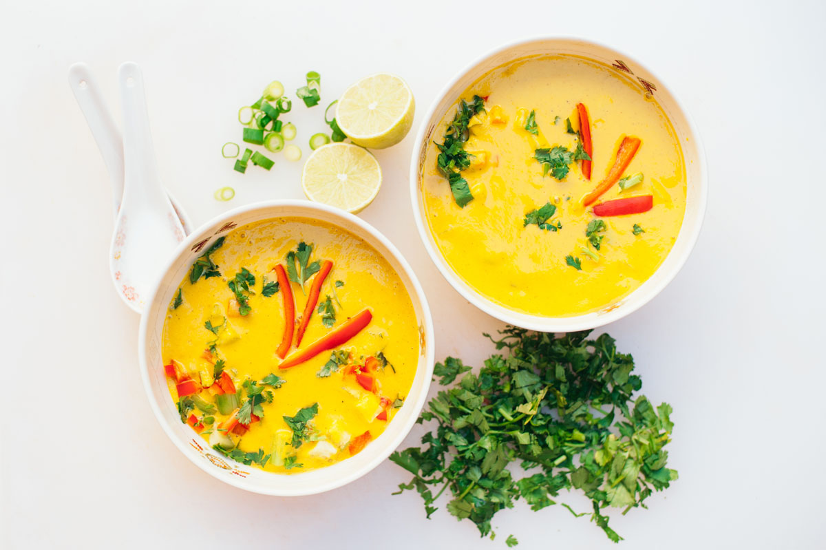Coconut and Lime Curry Soup