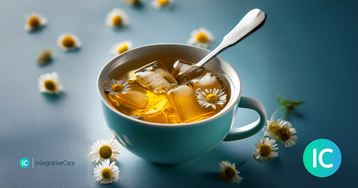 Chamomile Ice Chips for Oral Cryotherapy